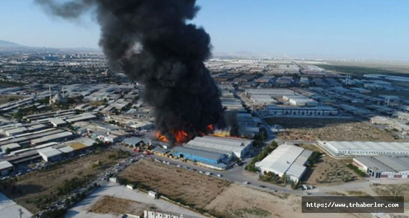 Konya'da Matbaacılar Sitesi'nde yangın