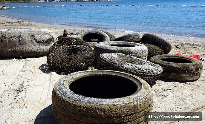 Marmaris'te kıyı ve deniz dibi temizliğinde 3,5 ton çöp toplandı