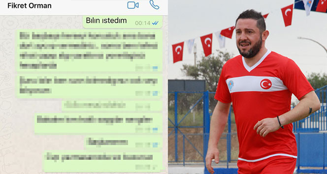 Nihat Kahveci, Fikret Orman'a gönderdiği WhatsApp mesajını paylaştı