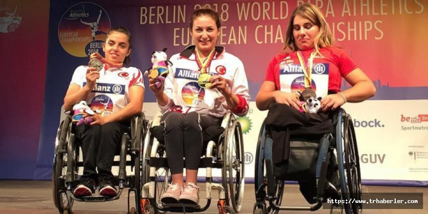 Para Atletizm Avrupa Şampiyonası'nda milli atletlerden iki altın madalya