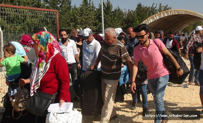 Toplam 35 bin 840 Suriyeli bayram tatili için ülkesine döndü