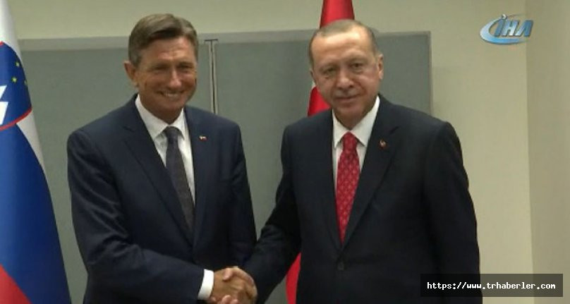 Cumhurbaşkanı Recep Tayyip Erdoğan, Macron ile görüştü