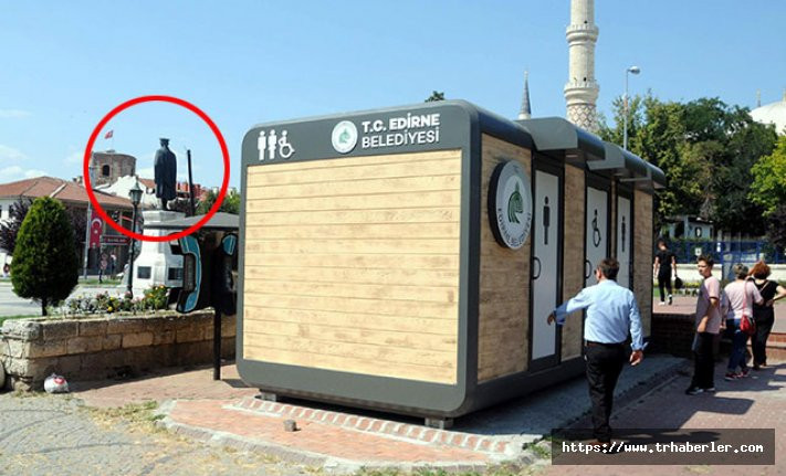 Edirne'de tartışma yaratan 'tuvalet' ile ilgili yeni gelilşme!