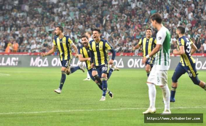 Kanarya zorlandığı maçta 3 puanı tek golle aldı! Konyaspor - Fenerbahçe maç özeti izle