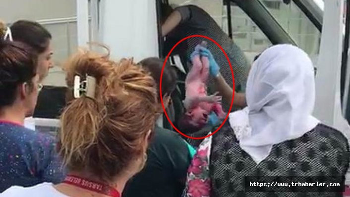 Mersin'de inanılmaz olay! Hastane önünde araçta doğum yaptı