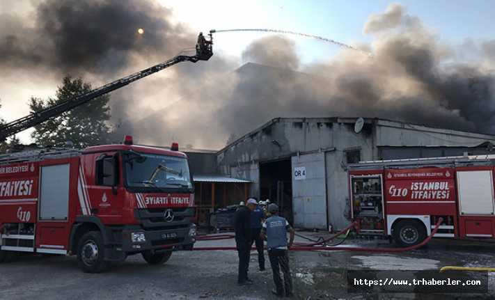 Tuzla'da sanayi sitesinde yangın