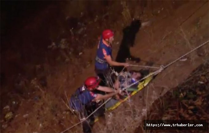 Alkollü şahıs 150 metre yükseklikten baraja yuvarlandı! Video Haber İzle