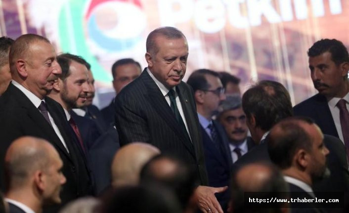 Erdoğan, Aliyev ve Demirören sohbet etti