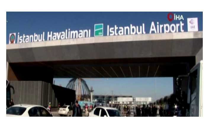 İstanbul’un Üçüncü Dev Havalimanının Tabelası Asıldı