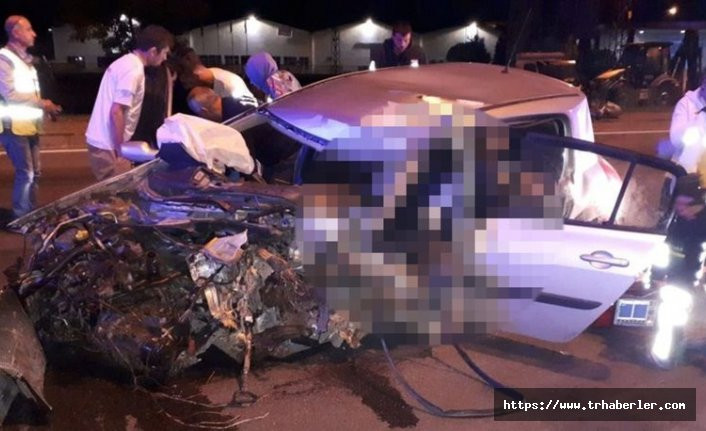 Samsun'da korkunç trafik kazası: 1 ölü 1 yaralı