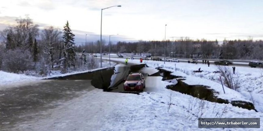 Alaska'da 7 şiddetinde deprem! Tsunami alarmı verildi! Alaska'da 7 şiddetinde deprem anı izle