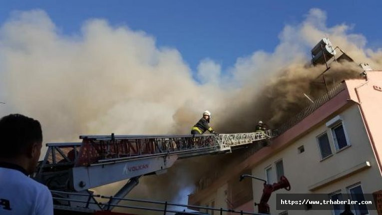 Çatı katında yangın! 11 yaşındaki çocuk hastaneye kaldırıldı
