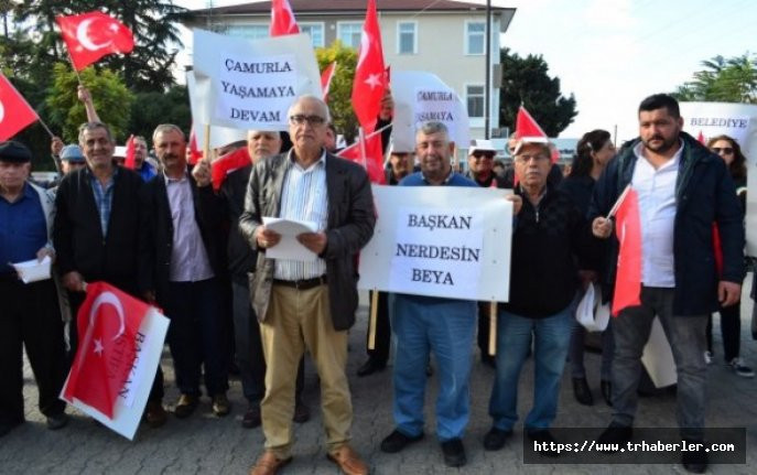 CHP'li belediyeye 'çalışmıyor' protestosu!
