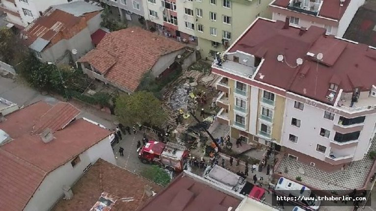 İstanbul Sancaktepe helikopter düşme anı izle