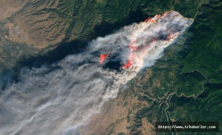 NASA ABD'deki yangınları uzaydan görüntüledi