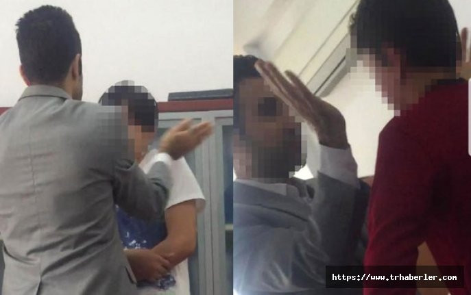 Öğrencilerini döven müdür yardımcısının görüntüleri sosyal medyaya sızdı!