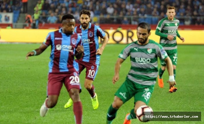 Trabzonspor - Bursaspor maç sonucu: 1-1 özet ve golleri izle