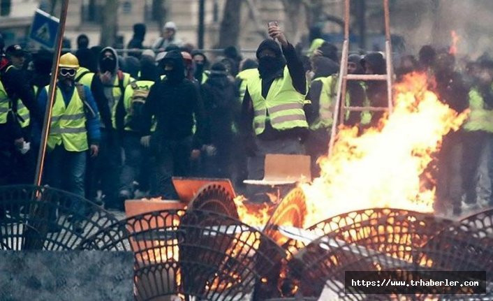 Belçika polisinden Sarı Yelekliler'e şiddet