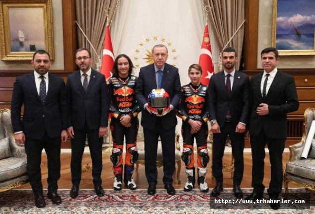 Cumhurbaşkanı Erdoğan, Kenan Sofuoğlu ve Öncü kardeşleri kabul etti!