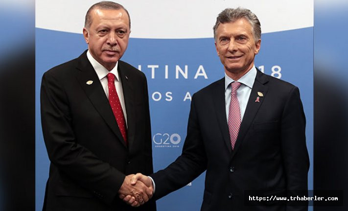 Erdoğan, Arjantin Devlet Başkanı Mauricio Macri ile görüştü