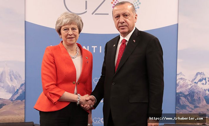 Erdoğan, İngiltere Başbakanı Theresa May ile görüştü