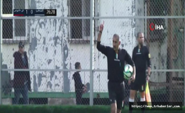 Filistin Ligi'nde hakem ezan okununca maçı durdurdu - video izle