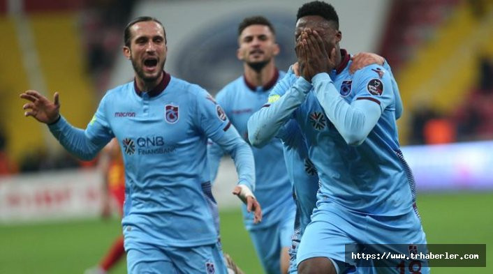 Kayserispor - Trabzonspor maç sonucu: 0-2 maç özeti ve golleri izle