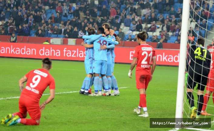 Trabzonspor - Sivas Belediyespor 5-0 maç özeti ve golleri izle
