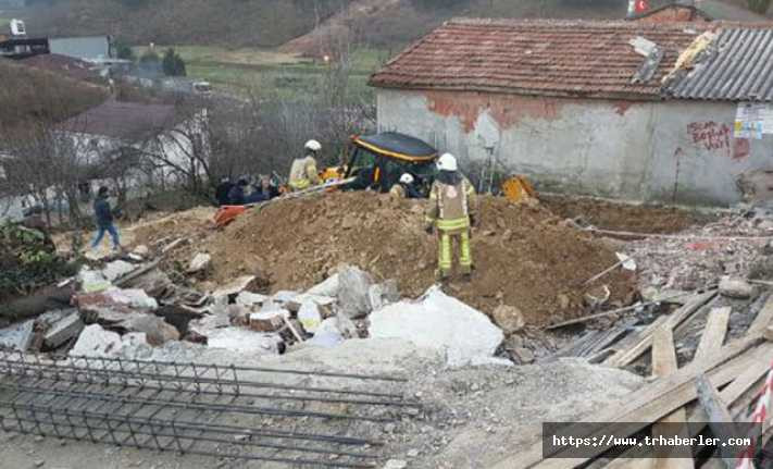Arnavutköy'de inşaat kazısında göçük; 1 işçi mahsur kaldı