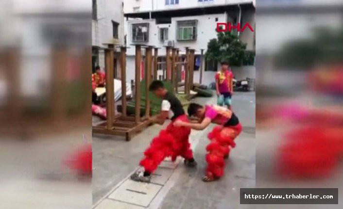 'Aslan dansı' provası sosyal medyada büyük ilgi gördü - video izle