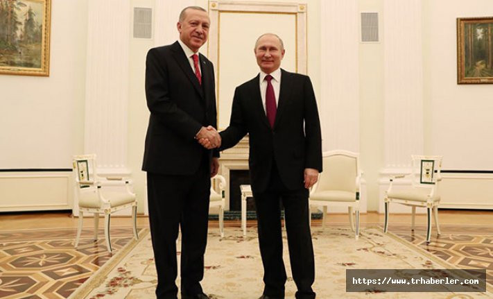 Cumhurbaşkanı Erdoğan, Putin ile bir araya geldi