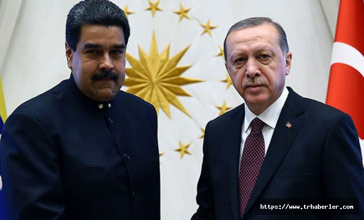 Cumhurbaşkanı Erdoğan, Venezuela Cumhurbaşkanı Maduro ile telefonda görüştü