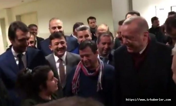 Genç kızdan Erdoğan'ı güldüren sözler