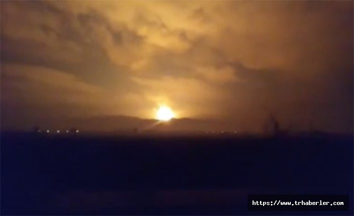 Sakarya'da patlama! Gökyüzünü alevler sardı! video