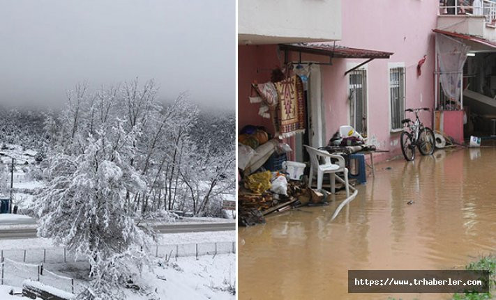 Seydikemer'de kar, Fethiye'de yağmur yaşamı olumsuz etkiledi