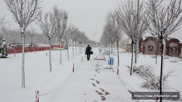 Sivas’ta kuvvetli kar yağışı etkili oluyor