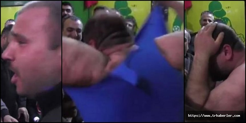 AK Partili aday konuşurken üstünü başını yırttı! VİDEO