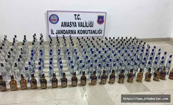 Amasya merkezli eş zamanlı kaçak içki operasyonu: 18 tutuklama!