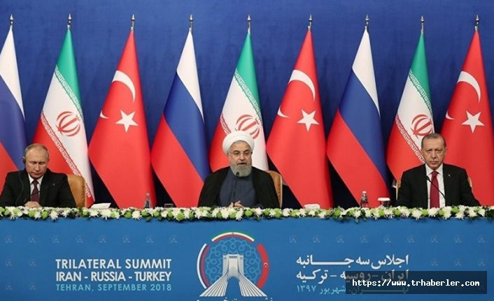 Erdoğan, Putin ve Ruhani'nin Katılımıyla Suriye Konulu Türkiye-Rusya-İran Üçlü Zirvesi Başladı