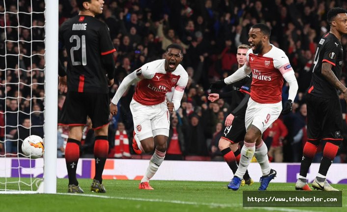 Arsenal sahasında 3 golle turladı! Arsenal - Rennes maç özeti ve golleri izle