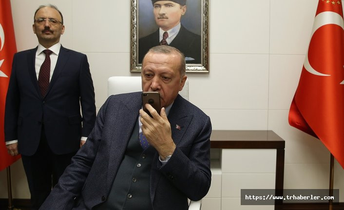 Cumhurbaşkanı Erdoğan, telefonla aradı başarılar diledi