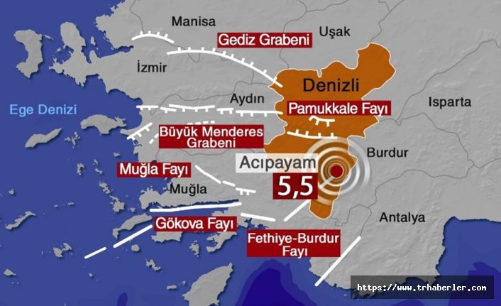 Denizli'de 4,1'lik deprem son dakika Denizli depremi - Son depremler