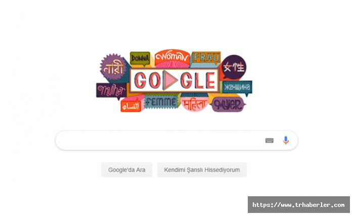 Google 8 Mart Kadınlar Gününü unutmadı ve Doodle yaptı!