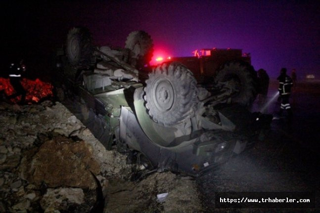 Hatay'da askeri araç devrildi: 5 asker yaralı