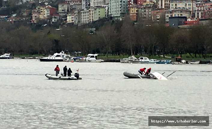İstanbul Haliç'te tekne battı!