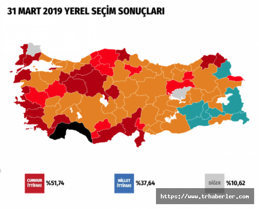 31 Mart Yerel Seçimleri Türkiye genelindeki son durum