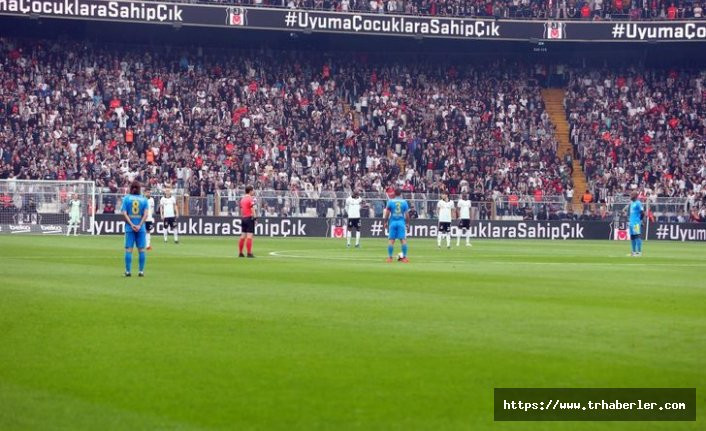 Beşiktaş Ankaragücü maçında çocuk istismarına tepki! 1 dakika boyunca...