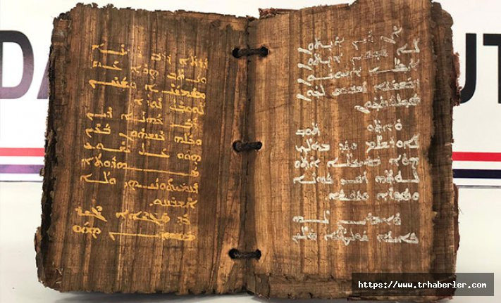 Diyarbakır'da bin 300 yıllık  altın yazmalı kitap ele geçirildi!