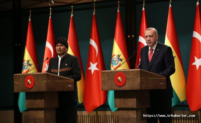 Erdoğan: Bolivya'nın Filistin davasına verdiği desteğe teşekkür ediyorum