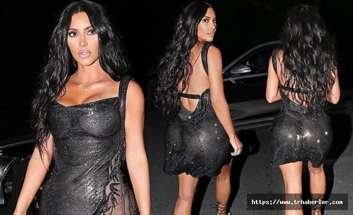 Kim Kardashian kıyafetiyle yine olay oldu!